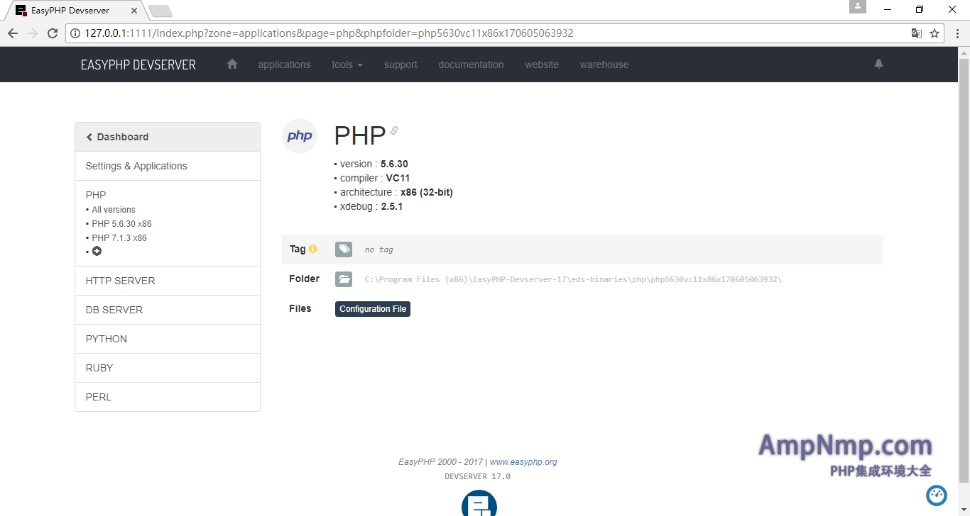 EasyPHP snapshoot 9