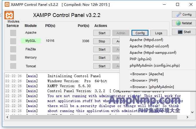 xampp snapshoot 15